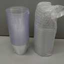 JOLLY CHEF 9 oz Clear Disposable Plastic Cups, 100 Pack Clear Plastic Cups Tumblers, Heavy-duty Party Glasses, Disposable Cups for Thanksgiving, Halloween, Christmas Party