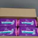Poise Incontinence Pads & Postpartum Incontinence Pads, 3 Drop Light Absorbency, Long Length, 96 Count (4 Packs of 24),