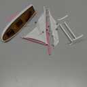 Handcrafted Nautical Decor It Floats 12" - Pink Floating Sailboat - Floating Sail Boat - Decorative Boat