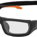 Klein Tools 60470 Safety Glasses, ANSI Z87.1+ Pro Full Frame Gasket Safety Glasses, Clear Lenses, UV Protection, Anti-Fog, Scratch Resistant