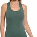 AmlieBoutik Women Scoop Neck Crochet Lace Eyelet Racerback Sleeveless Tank Top