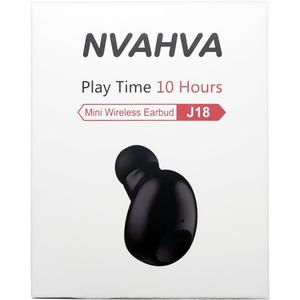 Single Bluetooth Earpiece10 Hrs Playtime, Wireless Headphone, Mono Headset Hands-Free Car Earphone, Cell Phone Bluetooth Earbud for Smart Phones PC TV Audiobook (Black)