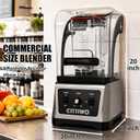 Cittiwo Smoothie Blender, 64oz Jar, Quiet Shield, Professional Grade Countertop Blender for Smoothie, Crushing Ice Blender Adjustable Speed Control, Auto Clean, Commercial Blender Heavy Duty