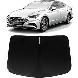Windshield Sun Shade for Hyundai Sonata 2020-2026, Car Front Window Sunshade with 240T Sun Visor Protector Blocks UV Rays Heat Sun Shield Accessories