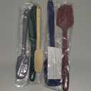 Coukre Silicone Spatula Set of 5,High Temperature Resistant, Food Grade Silicone, Dishwasher Safe, for Baking, Cooking (Pure Colorful A)