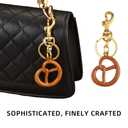 2 x KIYOMIL Keychain Bag Charm for Car,Cute Cookie Key Chains Accessories for Tide Bag(Silver)