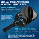 T700 Pickleball Paddles,16mm Pickleball Paddles, USAPA Approved Carbon Lightweight Pickle Ball Rackets, Wider Pickle Ball Racket Gift for Beginners, Men, Women