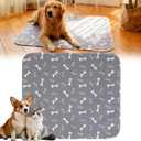 Puppy Pads with pheromones, Elite Pads for Cats, Washable Puppy Pads for Dogs and Cats, Leak-Proof & Anti-Slip Pet Training Pad for Home & Travel(Grey, L: 31.5"  27.6") (Gray)