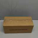 Delamu Handmade Rattan Cable Management Box, Cord Organizer with 2 Open Slots, Desk Cord Hider Box for Computer Router USB Hub Power Strip, 12.5" Lx 5.1" Wx 5.1" H, Black