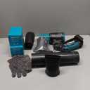 Cordless Leaf Blower, Premium Handheld Leaf Blower + 3 Nozzles and 2 Batteries with Level Indicator, Stepless Speed Control, Blowers for Lawn Care, Patio Cleaning and Dust