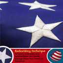 Embroidered USA 250 Anniversary Betsy Ross Flag Double Sided 3x5 Outdoor 2 Ply - US 250th the United States Flags Heavy Duty 210D Nylon for America Patriotic Celebrations