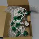 20LED St Patrick's Day Decorations Lights, 12Ft Clear Green Shamrock String Lights Outdoor Waterproof with 20 LED Lucky Clover Lights, UL Certified for Home Window Fence St. Patrick's Day Party Decor