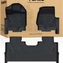 Floor Mats for F150 Ford 2015-2025 2026 and F150 Lightning 2022-2026 | SuperCrew with Bucket Seats and Factory Fold-Flat Under-Seat Storage Box, Custom Fit TPE All Weather Floor Liners, Anti-Slip