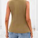 BTFBM Suit Vest Tops For Women Sleeveless Blazer Work Wear | Button Down Waistcoat Vests, Round Neck Womens Blazers, Dressy Top, Business Casual Outfits, Summer Fall Fashion Clothes 2026 (S)
