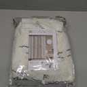 INK+IVY Imani Tufted Chenille 100% Cotton Shower Curtains Machine Washable, Modern Home Bathroom Dcor Bathtub Privacy Screen, 72" x 72", Ivory