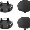 4Pcs Wheel Center Caps for 2005-2013 GMC Wheel Rim, Compatible with Sierra/Yukon/Denali Hub Caps, Matt Black Outer 83mm(3.27in) Inner 76.4mm(3in)