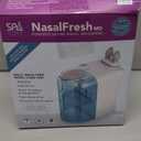 NASALFRESH MD - Dual Powered Nasal Irrigation System Nasal Rinse and Wash - Sinus Decongestant Relief System w/ 30 Saline Packets - Rechargeable - 1 Set of Nose Pillows - Snoring Remedy