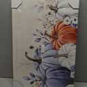 Blue Pumpkins Fall Modern Art Wall Decor for Living Room/Bedroom, Farmhouse Thanksgiving Weeping Leaves Large Canvas Art Painting Framed Ready to Hang 24" x 16" x 1 Panel (beige)