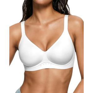As Fairy Bras for Women No Underwire Jelly Wireless Seamless Full Coverage Comfortable Bra with Airholes, 34D