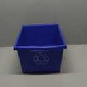 Storex 4 Gallon (15L) Recycle Bin, 14.8 x 7.87 x 11.25 Inches, Blue (61505A06C)