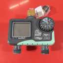 RAINPOINT 2 Zone Sprinkler Timer with Brass Inlet and Outlet - Water Timer for Garden Hose with Rain Delay/Manual Watering/Automatic Irrigation Controller System - Water Hose Timer for Yard Lawn