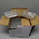 Sabary 50 Pcs Paper Baking Loaf Pan with Lids Disposable Paper Pans Mold for Christmas Winter Birthday Cake Bread Bakery Holiday Gifts(5.91 x 2.48 x 1.94 Inches)