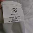 BRILLMAX 6 Pack White Round Tablecloths 108 Inch - Circle Bulk Linen Polyester Fabric Washable Table Cloth Cover for Wedding Reception Banquet Birthday Party Buffet Restaurant