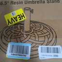 BACKYARD EXPRESSIONS PATIO HOME GARDEN 911554 21 Pound Umbrella Base, Bronze, 17.5 Inches X 2.3 Inches