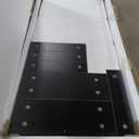 70 Inch Black TV Stand for Living Room, LED Entertainment Center for Gaming, Modern TV Cabinet Console, Transparent Glass Door Storage Cabinet