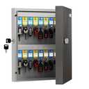 DiDiHere 32-Keys Key Lock Box – Wall Mounted Key Cabinet with Dual Lock (Key & 3-Digit Combination), Writable Key Racks and Tags, Key Organizer for House Entryway & Garage, School, Office Car Keys