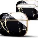 Marble Case Compatible with Airpods Pro 2nd/1st Generation Cases Hard Fashion Skin Case for Airpods Pro (2022/2019) with Keychain - Mix Marble