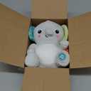 Bright Starts Hug-a-Bye Baby Elephant Stuffed Animal Musical Toy, Soft Toy Soother Plays Songs & Lights up, Newborn and up