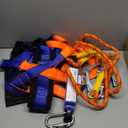 Safety Harness Fall Protection Kit: Full Body Roofing harnesses with Shock Absorbing Lanyard - Updated Comfortable Waist Pad