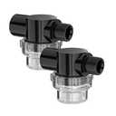 Cxztcl Water Pump Strainer 2 Pack, 1/2 Inches Hose Barb in-Line Strainer Twist-On Pipe Sprayer Filter for Water Pump RV Camper Marine Boat Lawn