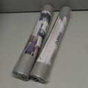 2 x Bath Mat, Bathroom Mat Rugs Super Absorbent Shower Mats Non Slip Quick Dry Thin Rubber Mats for Bathroom Floor Fit Under Door, Shower Rug for Bathtub, Shower, Beige (2'3" x 1'5" (Rectangular), Rectangle Blue-grey)