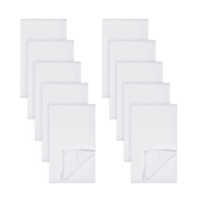 Gerber Unisex Baby Boys Girls Birdseye Flatfold Cloth Diapers Multipack White 10 Pack