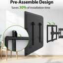 USX Mount Ultra Slim TV Wall Mount for 37-90 inch TVs, Low Profile Full Motion TV Mount with Swivel Articulating Dual Arms, Wall Bracket for Max VESA 600x400mm Holds 120lbs, Fits 16"/18"/24" Studs