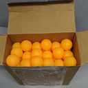 Hanaive 100 Pack Table Tennis Balls Multi Colored 40mm Plastic Balls Bulk Washable Small Game for Carnival Pool Games, Party Decoration Pet Toy (Orange)