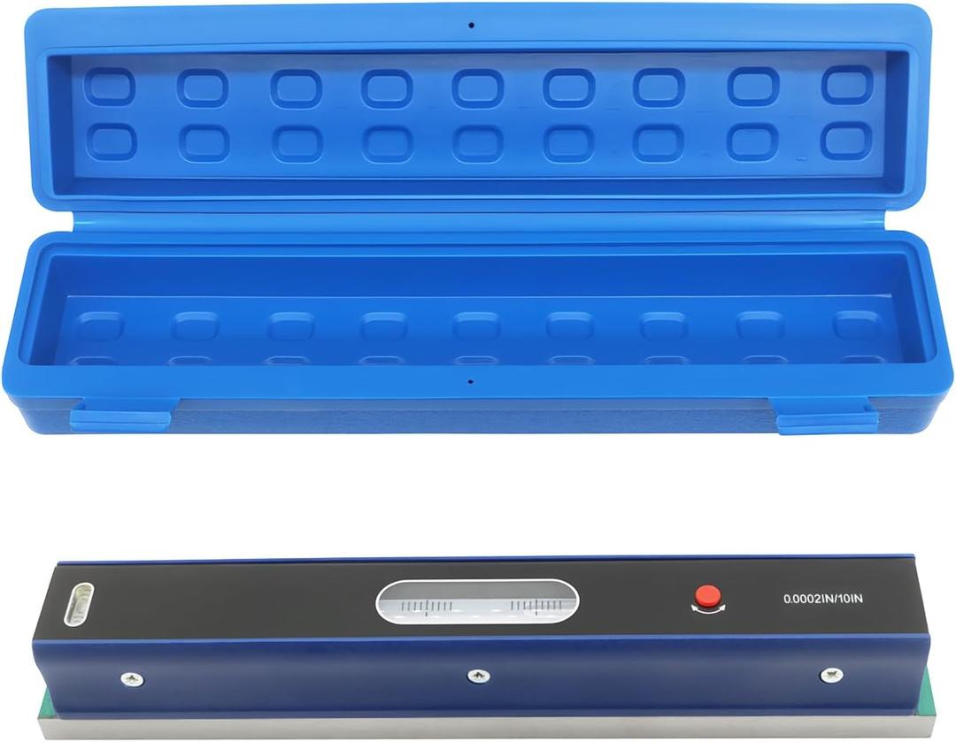 Nakkaa 12 Inch Master Precision Level with Box Accuracy 0.0002"/10" for Checking the Straightness Parallelism The Surface of Machine Tools Equipment