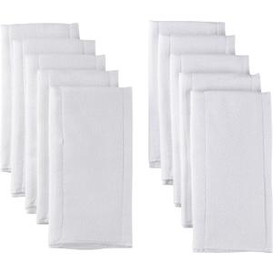 Gerber Unisex Baby Boys Girls Birdseye Prefold Cloth Diapers Multipack White Premiun 3-Ply 10 Pack