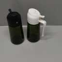 CXINYI - 16oz/470ml Olive Oil Dispenser for Kitchen with Stickers - 2 in 1 Olive Oil Sprayer for Cooking, Air Fryer, and Salad, Black&White (Light-Proof Kitchen Gadget)