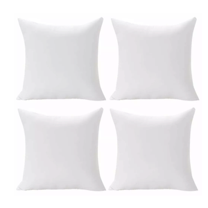  Throw Pillow Insert 18x18 - Cushions for Sofa, Bed and Couch - Set of 4 - Oeko-TEX Certified, Soft & Comfortable Pillows