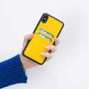 Venito Cosa Leather Wallet Case Compatible with iPhone Xs Max (6,5inch)  Extra Secure with Padded Back Cover - Yellow