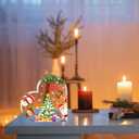 Christmas Decorations Indoor Cute Christmas Decor Gifts Table Sign for Mantle,Office Desk, Shelf - Heart Shaped Gifts Holiday Indoor Home Decor