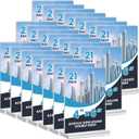 Acrylic Sign Holder 4x6, 21 Pack Clear Table Menu Vertical Double Sided Display, Plastic Menu Stand Paper Holder Suitable for Restaurants Office Store Show Fair