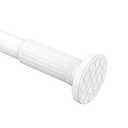 Umimile Tension Curtain Rod, 51-86 inches Adjustable Spring Shower Tension Curtain Rod, Stainless Steel Closet Rod for Windows or Shower, No Drilling, No Rust, Easy to Install, White