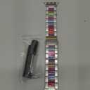 Wearlizer Compatible with Apple Watch Band 38/ 40/ 41/ 42mm Fashion Wristbands Women, Stainless Steel + Resin Metal Replacement for iWatch Series 11 10 9 8 7 6 5 4 3 SE/ Ultra 3 2 1-Starlight+Rainbow