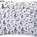 Musical Notes Body Pillowcases Decorative Throw Pillow Cover Music Pattern Long Pillow Case Cushion Cover with Zipper for Sofa Bedroom Living Room Home Decor 20"x54"inches