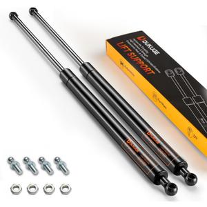 20 inch 200lb/890N Gas Struts, 20in 200 Pounds Gas Spring Shocks Lift Support Hydraulic Arms for Heavy Duty RV Bed Murphy Bed Piston Replacement Truck Bed Cover (Super Strong), Set of 2