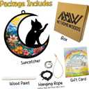 Boston Terrier Memorial Suncatcher - Personalized Bostie Ornament With Name Date, Rainbow Bridge Sympathy Card - Dog Passing Away Bereavement Gift